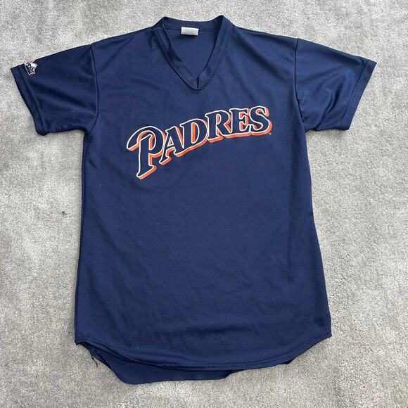 Vintage 1980s San Diego Padres Jersey Size Medium MLB Majestic Made in USA - Picture 1 of 7